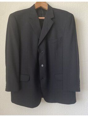 Mondo Gala Milan Men’s Black Blazer Sport Coat Suit Jacket 46R Stretch Mexico